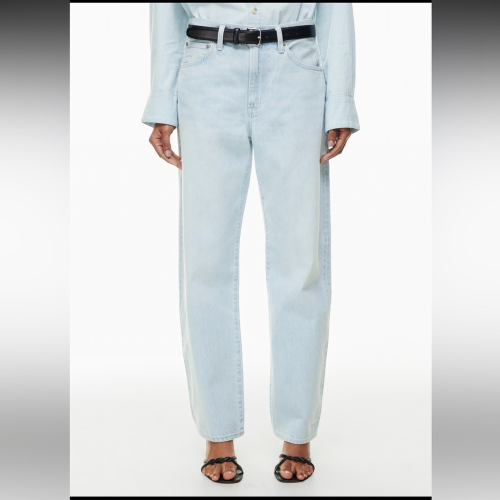 The '90s Marlo Hi-Rise Baggy Jean - Baby Baby Bleu - Picture 7 of 7